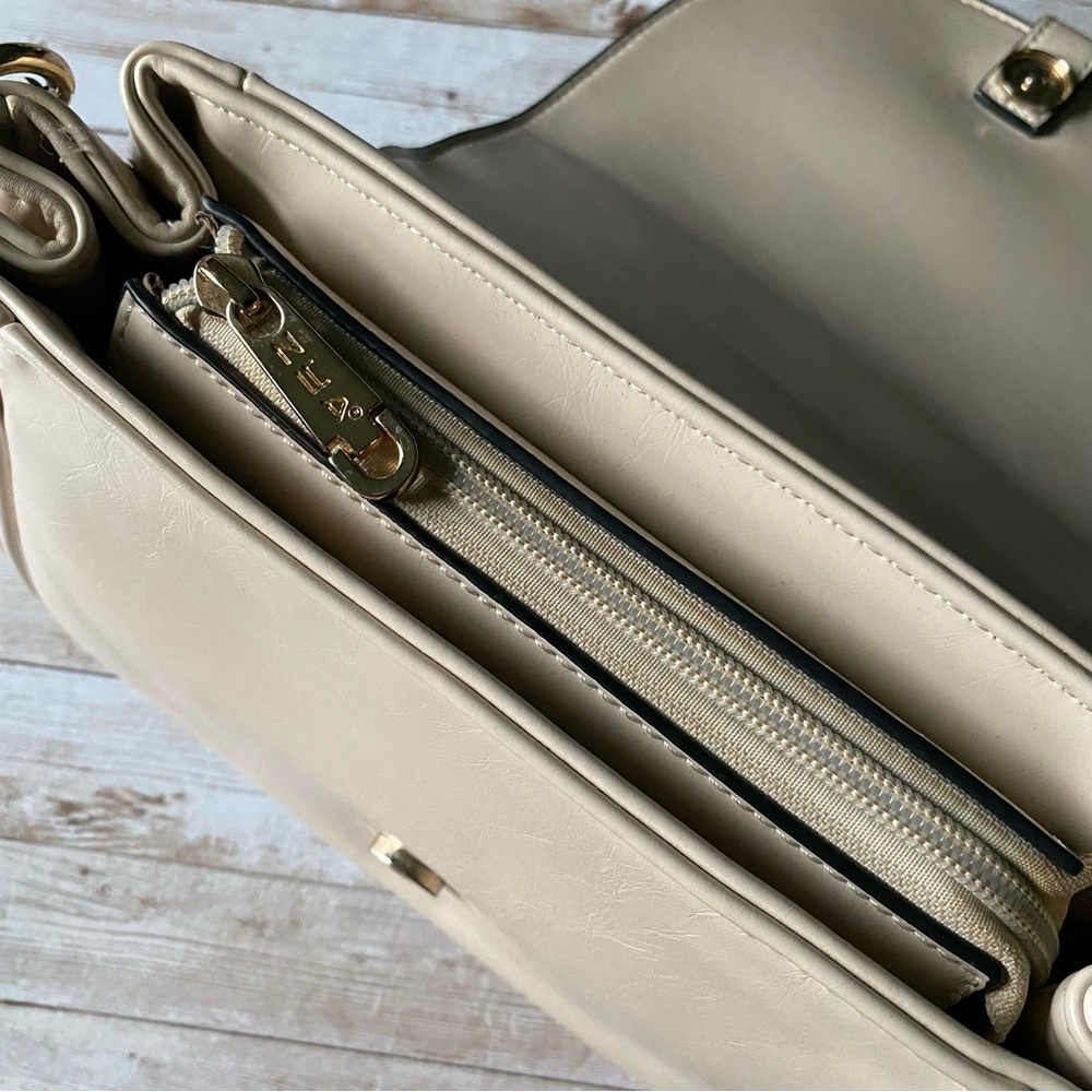 💜4/$40 Cream Top Handle Satchel Bag - Picture 5 of 16